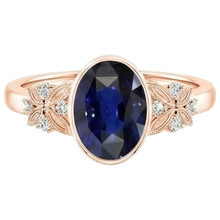 Bezel Set 5 Carat Sapphire Ring