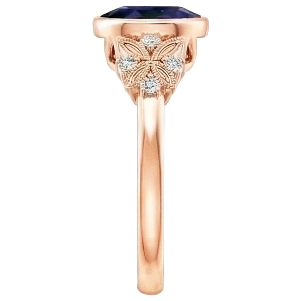 Bezel Set 5 Carat Sapphire Ring