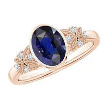 Bezel Set 5 Carat Sapphire Ring