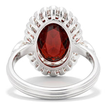 Bezel Set Garnet With Natural Earth Mined Diamonds 18.75 Cts Wedding Ring White Gold 14K