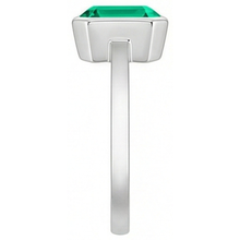 Handcrafted Fine Emerald Precious Stone Ring 2 ct – profile view