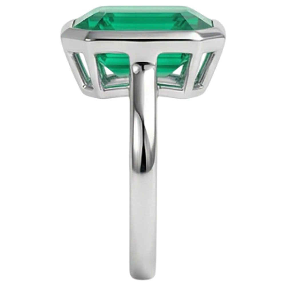 Shimmering Gemstone Ring 2 ct – back view