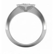 Bezel Set Princess Cut 1.50 Ct Solitaire Natural Earth Mined Diamond Wedding Ring