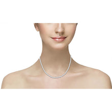 Bezel Set Real Diamonds Tennis Necklace