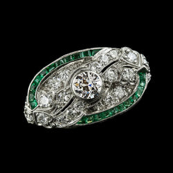Bezel Set Round Old Miner Real Diamond Green Sapphire Ring 3 Carats