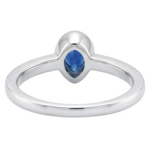 Bezel-Set Royal Blue Sapphire Gemstone Ring 1 ct – 14 Karat