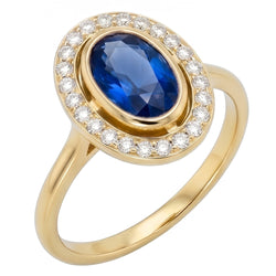 Bezel Set oval Sri Lankan Sapphire 5 Carats Gemstone New