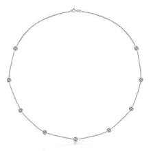 Bezel Setting F Vs1 6 Carats Yard Of Genuine Diamonds Necklace White Gold