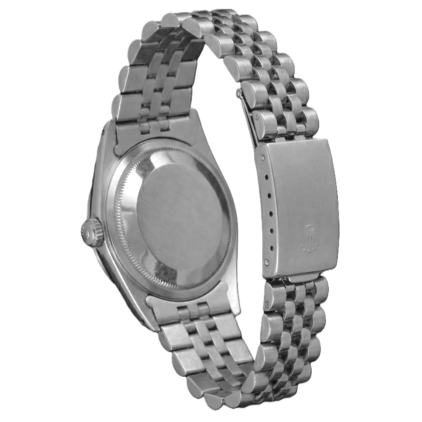 Bezel Silver Natural Earth Mined Diamond Dial Rolex Datejust Women Watch Ss Bracelet