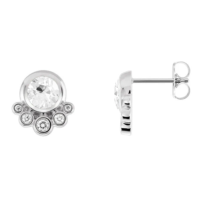 Dazzling Earrings 3.50 ct – front view