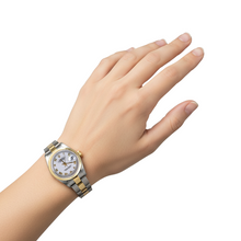 Bezel White Roman Dial Datejust Rolex Watch Ss & Gold Bracelet P2