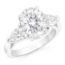 Big 4.30 Carats Three Stone Real Natural Earth Mined DIAMOND ( NOT LAB GROWN ) Anniversary Ring Jewellery