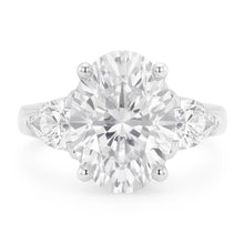 Big 4.30 Carats Three Stone Real Natural Earth Mined DIAMOND ( NOT LAB GROWN ) Anniversary Ring Jewellery