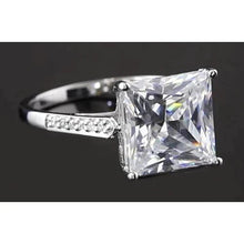 Big 4 Carat Princess Real Diamond Ring
