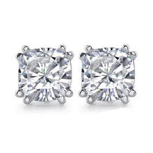 Big 4 Cts. Cushion Real Diamond Stud Earrings Jewelry Earring