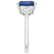 Big 6 Carat Cushion Sapphire Ring