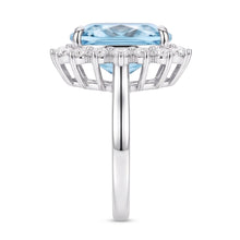Big Aquamarine Statement Cocktail Ring