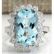 Big Aquamarine Statement Cocktail Ring