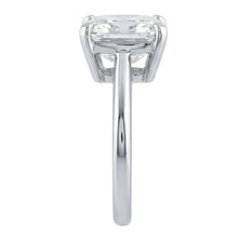 Big Cushion Cut Natural Earth Mined Diamond 3 Carats Solitaire Ring