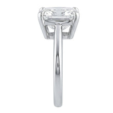 Big Cushion Cut Natural Earth Mined Diamond 3 Carats Solitaire Ring