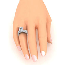 Big Natural Cushion Diamond Engagement Ring Set 12.50 Carats