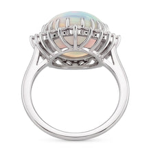 Big Opal Gemstone Cocktail Ring