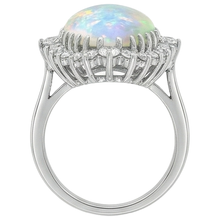 Big Opal Gemstone Cocktail Ring
