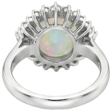 Big Opal Gemstone Cocktail Ring