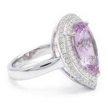 Big Pink Kunzite Crystal Ring