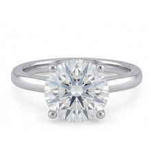 Big Round 2.75 Ct Solitaire Real Natural Earth Mined Diamond Wedding Ring