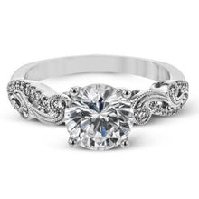 Big Round 3.40 Carats Natural Diamonds Antique Looks Engagement Ring Gold