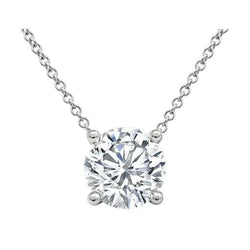 Big Round 4 Carat Genuine Diamond Pendant