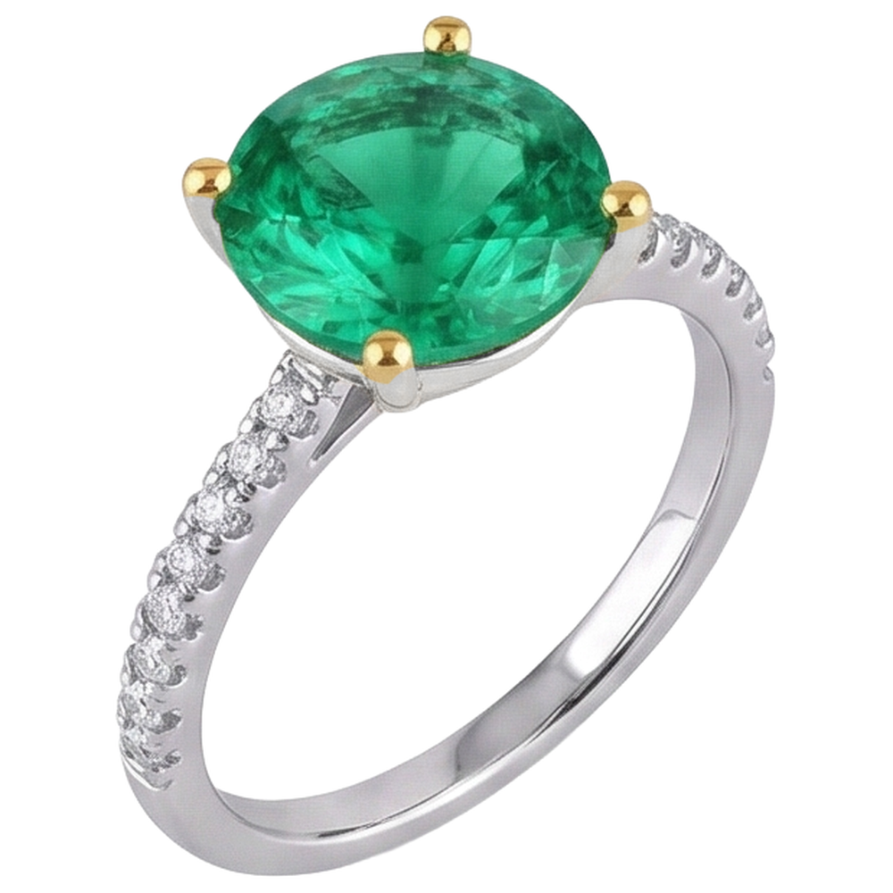 Luxury Gemstone Ring 4 ct – side view