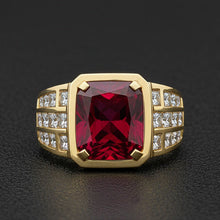 Pigeon Blood Ruby Mens Ring – main view