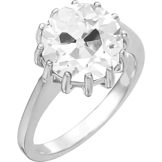 Authentic Diamond Single Stone Ring – main view
