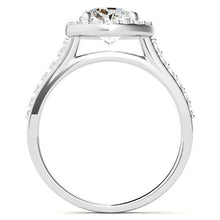 Exquisite Brilliant Diamond Halo Engagement Ring 4.50 ct – side view