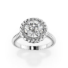 Genuine Brilliant Diamond Solitaire Ring – side view
