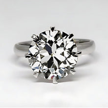 Handcrafted Solitaire Ring 2.50 ct – side view