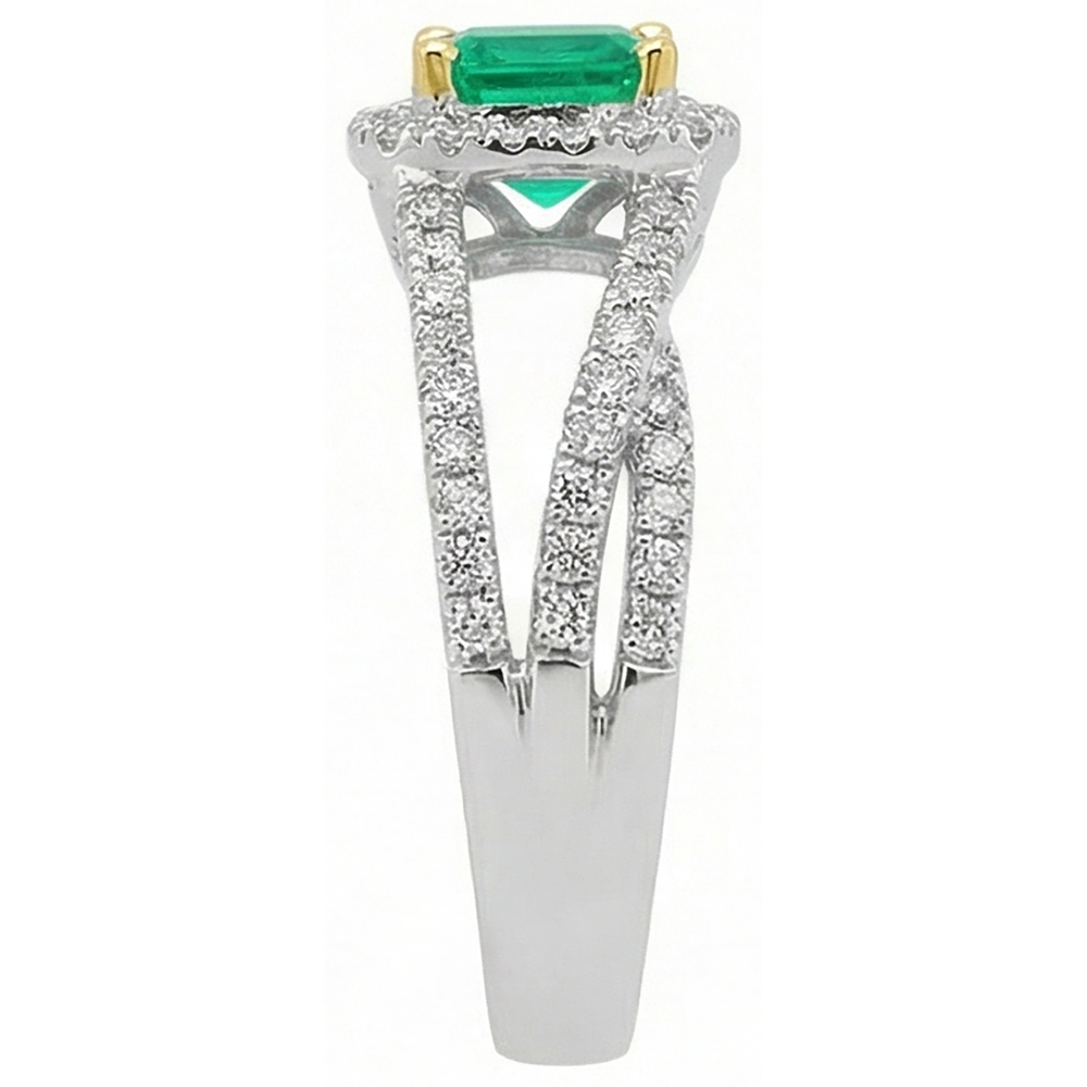 Sparkling Gemstone Ring 2.50 ct – profile view