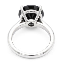 Black Diamond Jewellery 5 Carat Genuine Round Solitaire Plain Ring 14K White Gold
