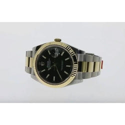 Black Dial Rolex Watch Datejust Ii Oyster Bracelet Ss & Gold