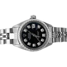 Black Diamond Women Datejust Watch