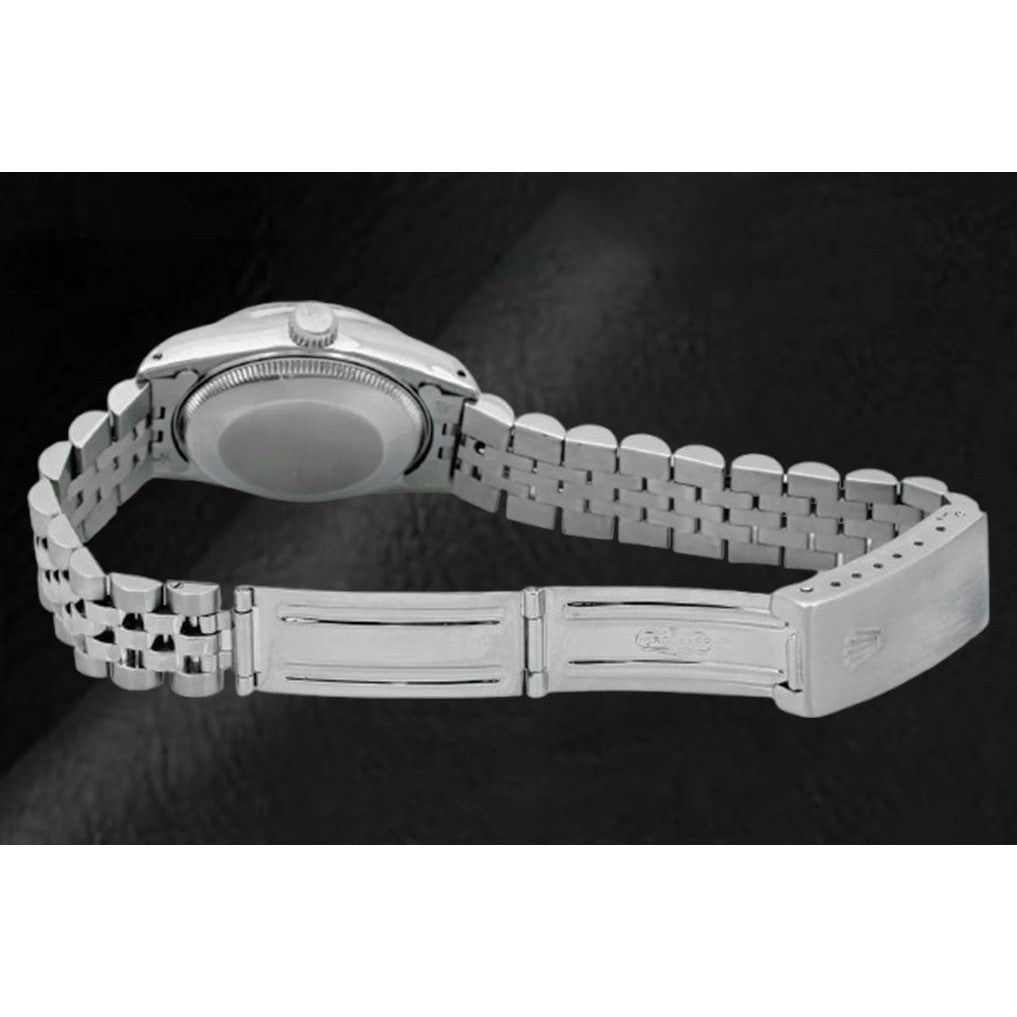 Black Diamond Dial Stainless Steel Jubilee Bracelet Rolex Watch