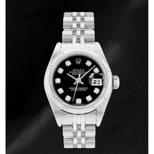Rolex Datejust 26mm Black Diamond Dial 2002 Year Women Watch