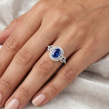 Blue AAA Ceylon Sapphire With Natural Earth Mined DIAMOND ( NOT LAB GROWN ) Ring 2.75 Carats Gold Jewellery