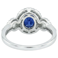 Blue AAA Ceylon Sapphire With Natural Earth Mined DIAMOND ( NOT LAB GROWN ) Ring 2.75 Carats Gold Jewellery
