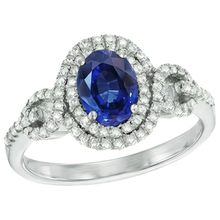 Blue AAA Ceylon Sapphire With Natural Earth Mined DIAMOND ( NOT LAB GROWN ) Ring 2.75 Carats Gold Jewellery