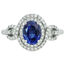 Blue AAA Ceylon Sapphire With Natural Earth Mined DIAMOND ( NOT LAB GROWN ) Ring 2.75 Carats Gold Jewellery