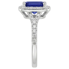 Blue Emerald Ceylon Sapphire Natural Earth Mined Diamond Engagement Ring 3 Carats