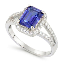 Blue Emerald Sapphire And Natural Earth Mined DIAMOND ( NOT LAB GROWN ) Ring